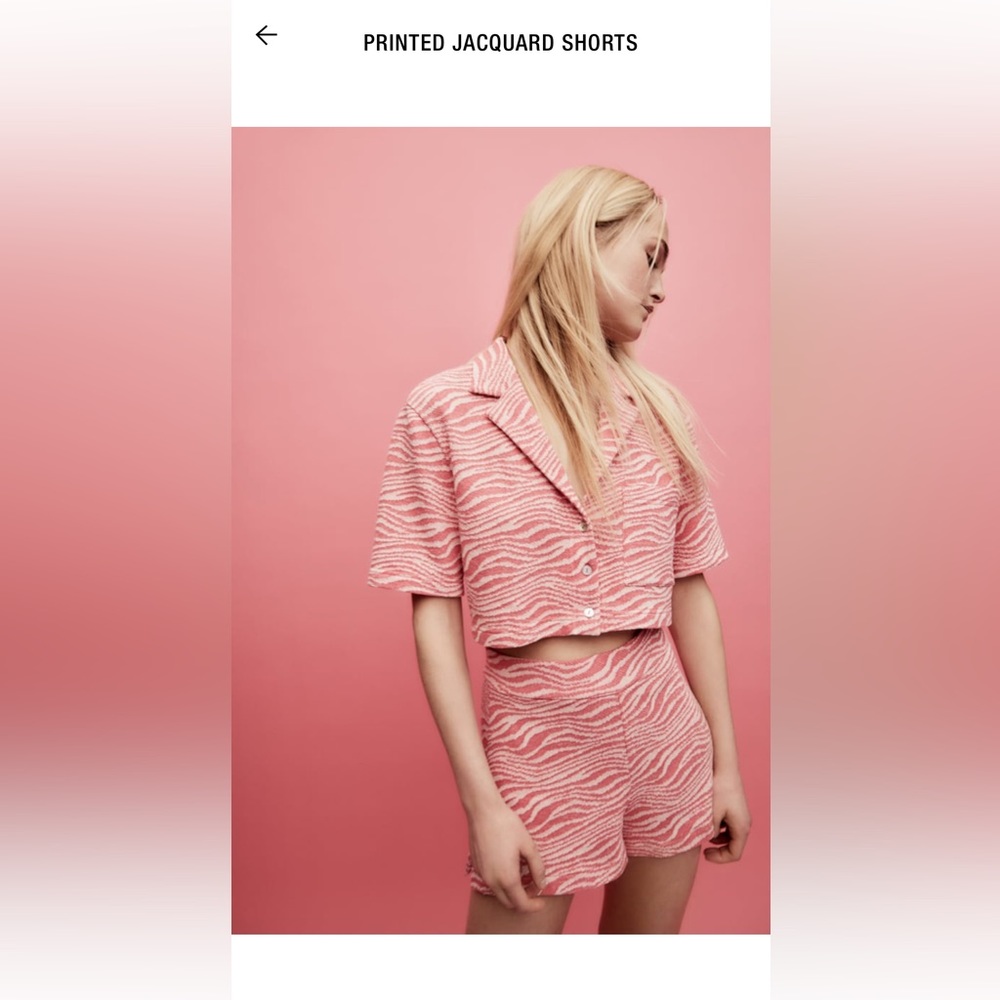 ZARA Printed jacquard shirt